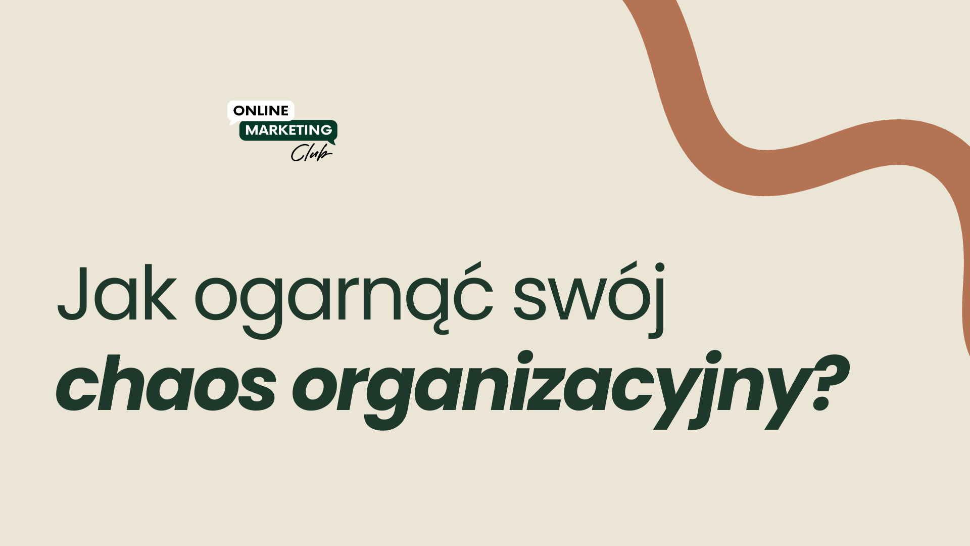 WYZWANIE: Ogarnij swój chaos organizacyjny działając w social mediach